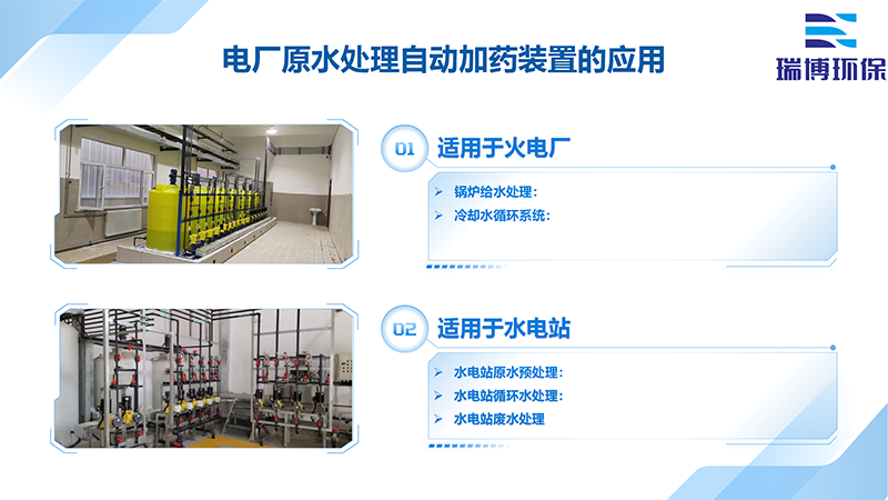 電廠原水處理自動(dòng)加藥裝置｜工業(yè)污水｜循環(huán)水｜緩釋阻垢劑｜酸堿PH｜反滲透｜水處理加藥裝置廠家應(yīng)用圖