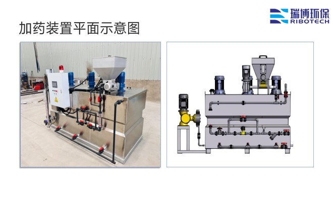 全自動加藥裝置_PAC_PAM絮凝劑__三箱加藥設(shè)備_廠家平面圖